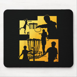 Lustiger Disc-Golf-Spieler Cooler Flying Disk Spor Mousepad