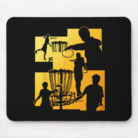 Lustiger Disc-Golf-Spieler Cooler Flying Disk Spor Mousepad (Vorne)
