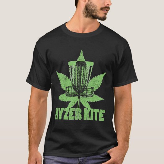 Lustiger Disc Golf Unkraut Pot Raucher Hoch wie ei T-Shirt (Vorderseite)