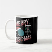 Lustiger Disc-Golf-Weihnachten Männer Frauen Disc- Kaffeetasse (Links)