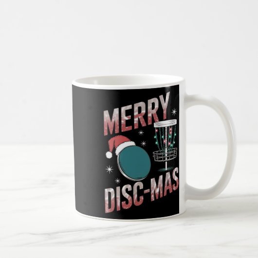 Lustiger Disc-Golf-Weihnachten Männer Frauen Disc- Kaffeetasse (Rechts)