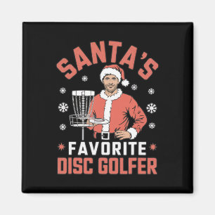 Lustiger Disc-Golf-Weihnachten Männer Xmas Disc-Go Magnet