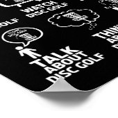 Lustiger Disc-Golf-Witz mit Disc Golf Tr Poster (Ecke)