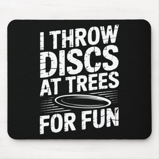 Lustiger Discgolfplatz  Mousepad (Vorne)