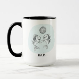 Lustiger Disco Fische Fische Sternzeichen Feiertag Tasse