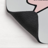 Lustiger dislektischer Slogan Mousepad (Ecke)