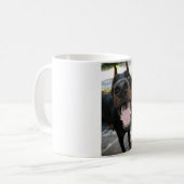 Lustiger Dobermann Kaffeetasse (Vorderseite Links)