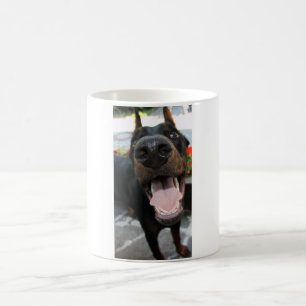 Lustiger Dobermann Kaffeetasse