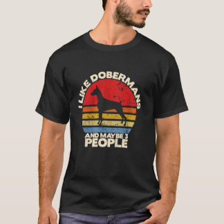 Lustiger Dobermann-Liebhaber, Dobermann-Besitzer, T-Shirt