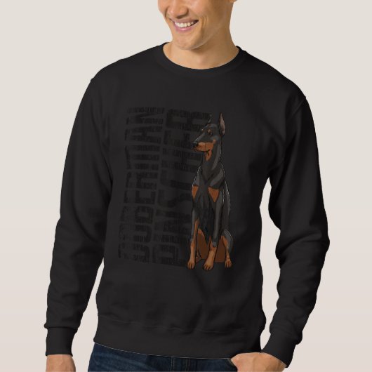 Lustiger Dobermann Pinscher Frauen Hund Dobermann Sweatshirt (Vorderseite)
