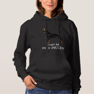 Lustiger Dobermann Pinscher Vertrau Mir Ich Bin Ei Hoodie