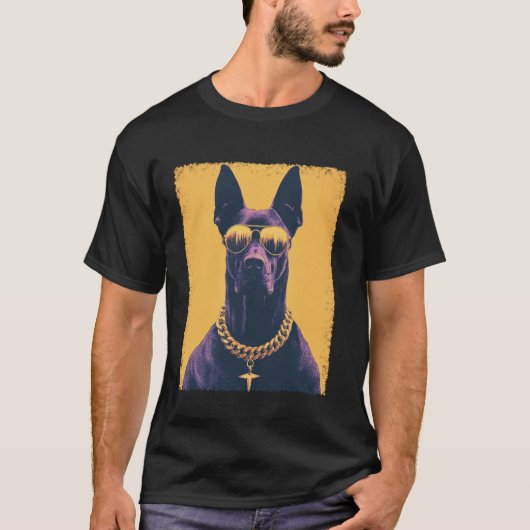 Lustiger Dobermann Trendmode T-Shirt (Vorderseite)
