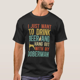 Lustiger Dobermann-Vater eines Dobermann-Pinschers T-Shirt