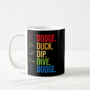 Lustiger Dodgeball-Spieler Ballspiel Dodgeballer Kaffeetasse
