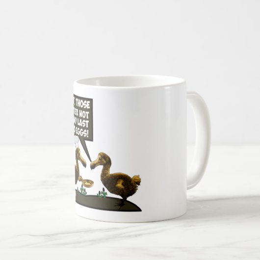 Lustiger Dodo Kaffeetasse (VorderseiteRechts)