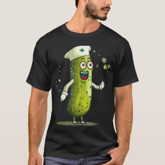Lustiger Doktor-Gurke für Krankenschwester- und Ar T-Shirt