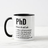 Lustiger Doktorand Tasse (Links)
