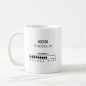 Lustiger Doktortitel PhD Abschluss Name wird gelad Kaffeetasse (Links)