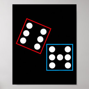 Lustiger Domino Sechs Sieben Meme 67 Dominos Mathe Poster