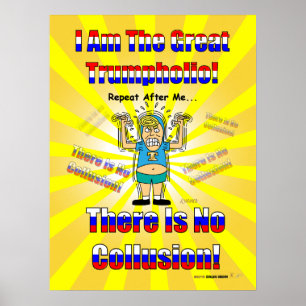 Lustiger Donald Trump das große Trumpholio Plakat