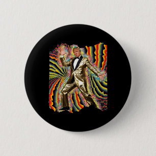 Lustiger Donald Trump Disco Tanzen 60er 70er 80er Button