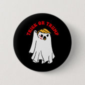 Lustiger Donald Trump Geist Kampf Faust Trick oder Button (Vorderseite)