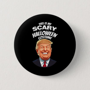 Lustiger Donald Trump Gruseliger Halloween-Scherz Button