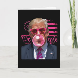 Lustiger Donald Trump Kaugummi Pink 4. Juli Ame Karte