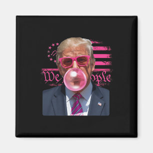 Lustiger Donald Trump Kaugummi Rosa 4. Juli Ame Magnet