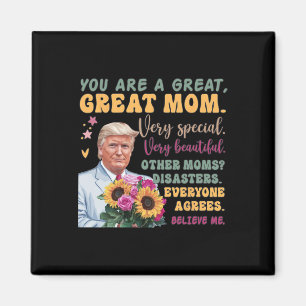 Lustiger Donald Trump Muttertag Halte Blumen Lusti Magnet