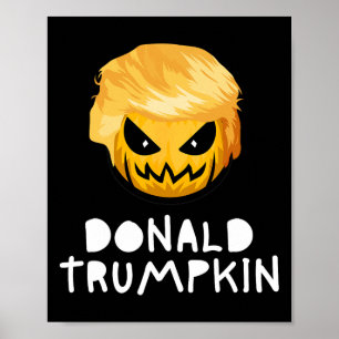 Lustiger Donald Trumpkin Halloween Trump Kostüm  Poster