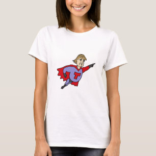 Lustiger Donald Trumpsuperheld-Cartoon T-Shirt