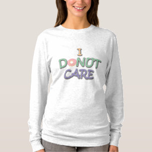 Lustiger Donut-Wortspiel-Schriftzug-Design Ist mir T-Shirt
