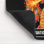 Lustiger Drache, Lasst uns Kinder essen, Kommas re Mousepad (Ecke)