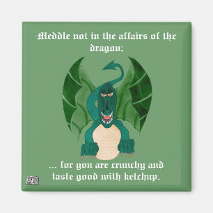 Lustiger Drache-Magnet Magnet