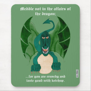Lustiger Drache Mousemat Mousepad
