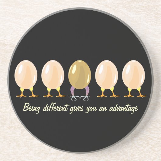 lustiger Drache- und Huhneier Untersetzer (Vorne)