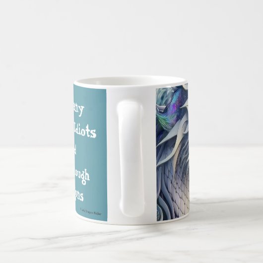 Lustiger Drachen Becher Kaffeetasse (Henkel)