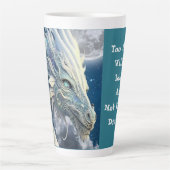 Lustiger Drachen hoher Becher Milchtasse (Vorderseite)