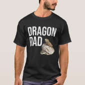 Lustiger Drachen-Vater Bartagame T-Shirt (Vorderseite)