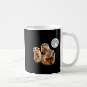 Lustiger Drei Murmeltier Mond Murmeltiertag Kaffeetasse