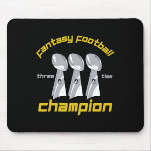 Lustiger Dreifacher Fantasy-Football-Ligameister T Mousepad