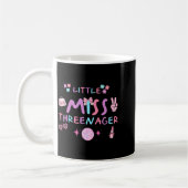 Lustiger Dreijähriger glückliche 3. Geburtstagsfei Kaffeetasse (Links)
