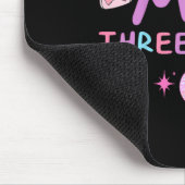 Lustiger Dreijähriger glückliche 3. Geburtstagsfei Mousepad (Ecke)