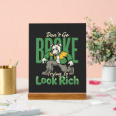 Lustiger Drip-Hund-Geld-Zitat Acrylschild (Hochzeit)
