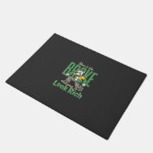 Lustiger Drip-Hund-Geld-Zitat Fußmatte (Schrägansicht)