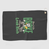 Lustiger Drip-Hund-Geld-Zitat Golfhandtuch (Horizontal)