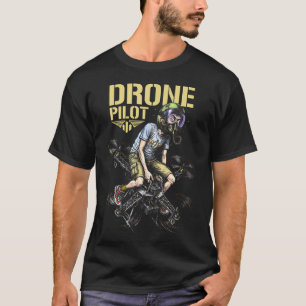 Lustiger Drohnenpilot Quadcopter-Flieger Luftfahrt T-Shirt