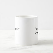 Lustiger Du schaffst es Kaffee Kaffeetasse (Mittel)
