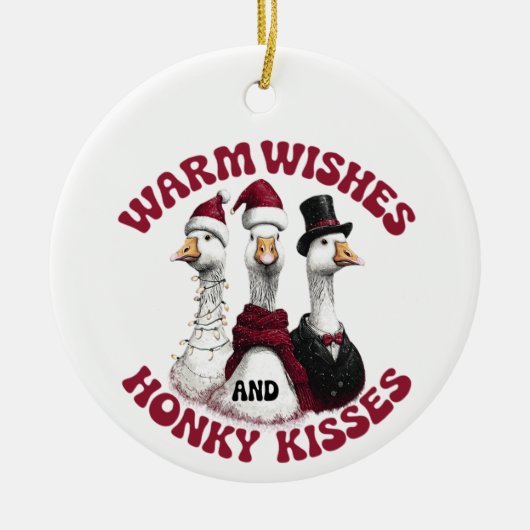 Lustiger dummer Gans Weihnachtsschmuck (Vorne)